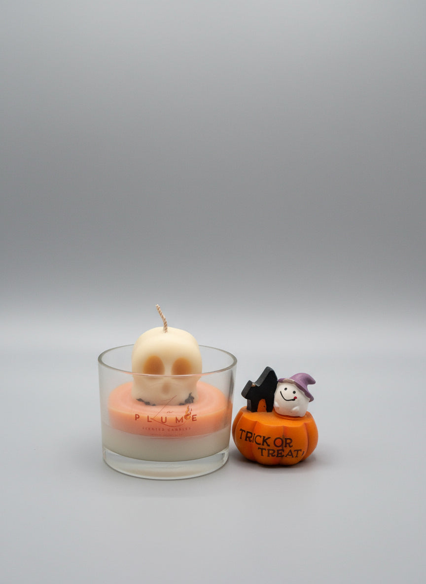 Skeleton Head Candle