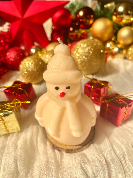 Snowman Candle