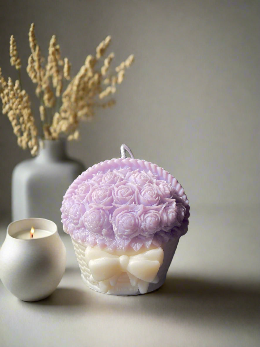 Flower Basket Candle