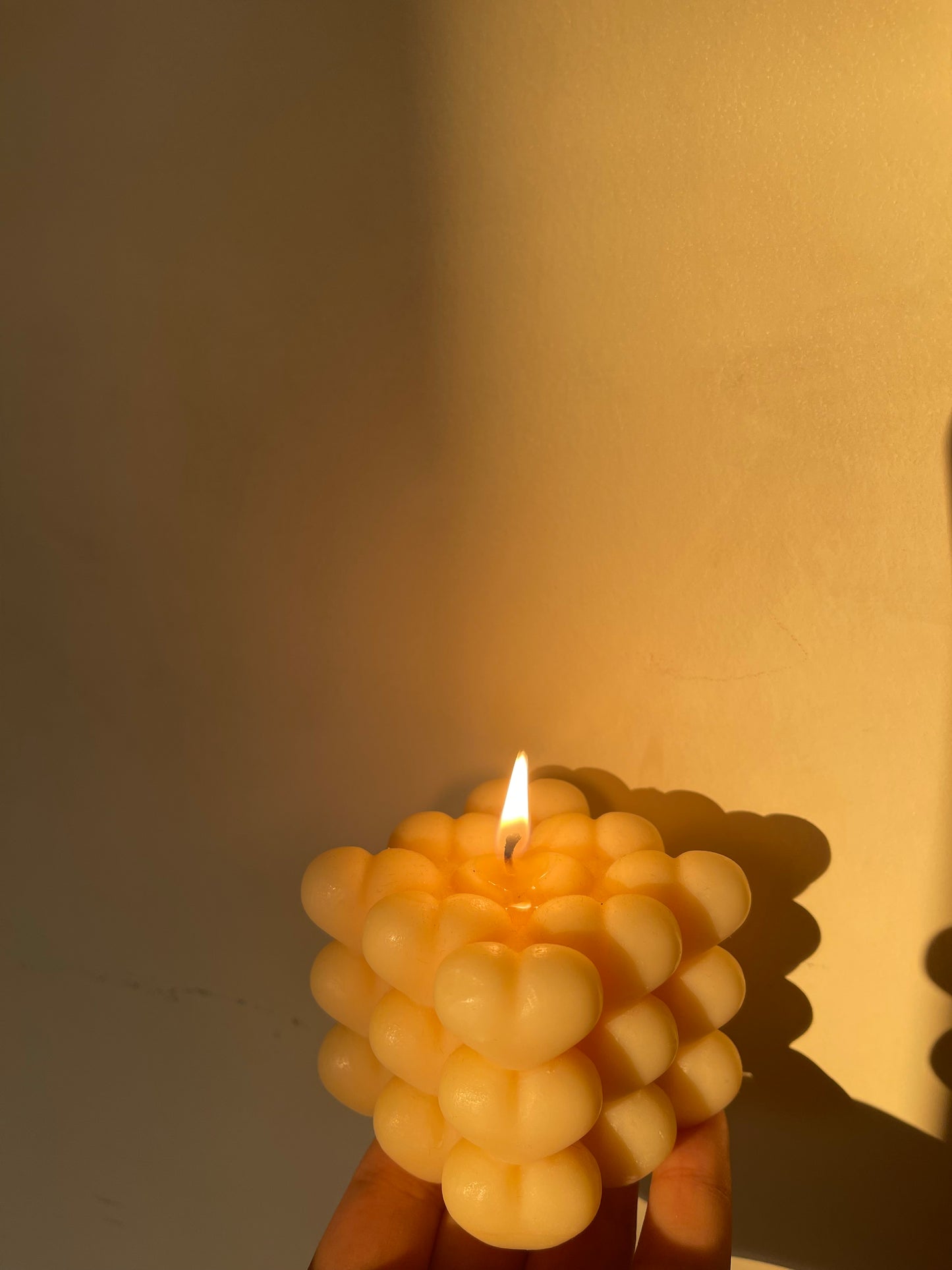 Heart Cube Candle