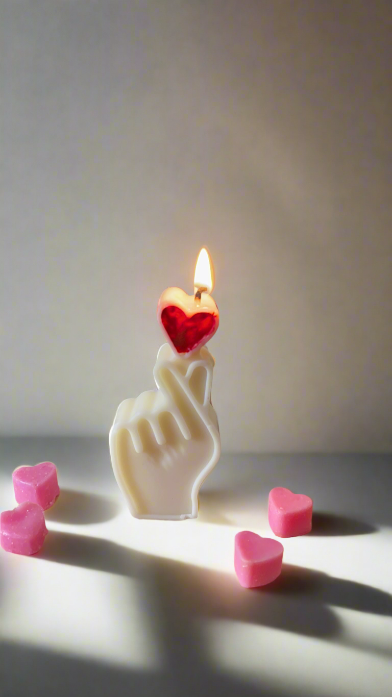 Finger Heart Candle