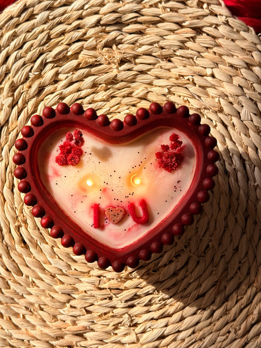 I <3 U Candle