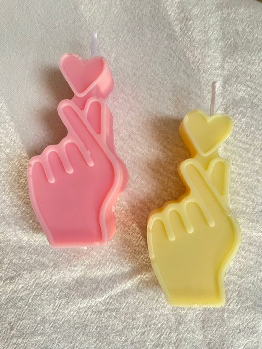 Finger Heart Candle