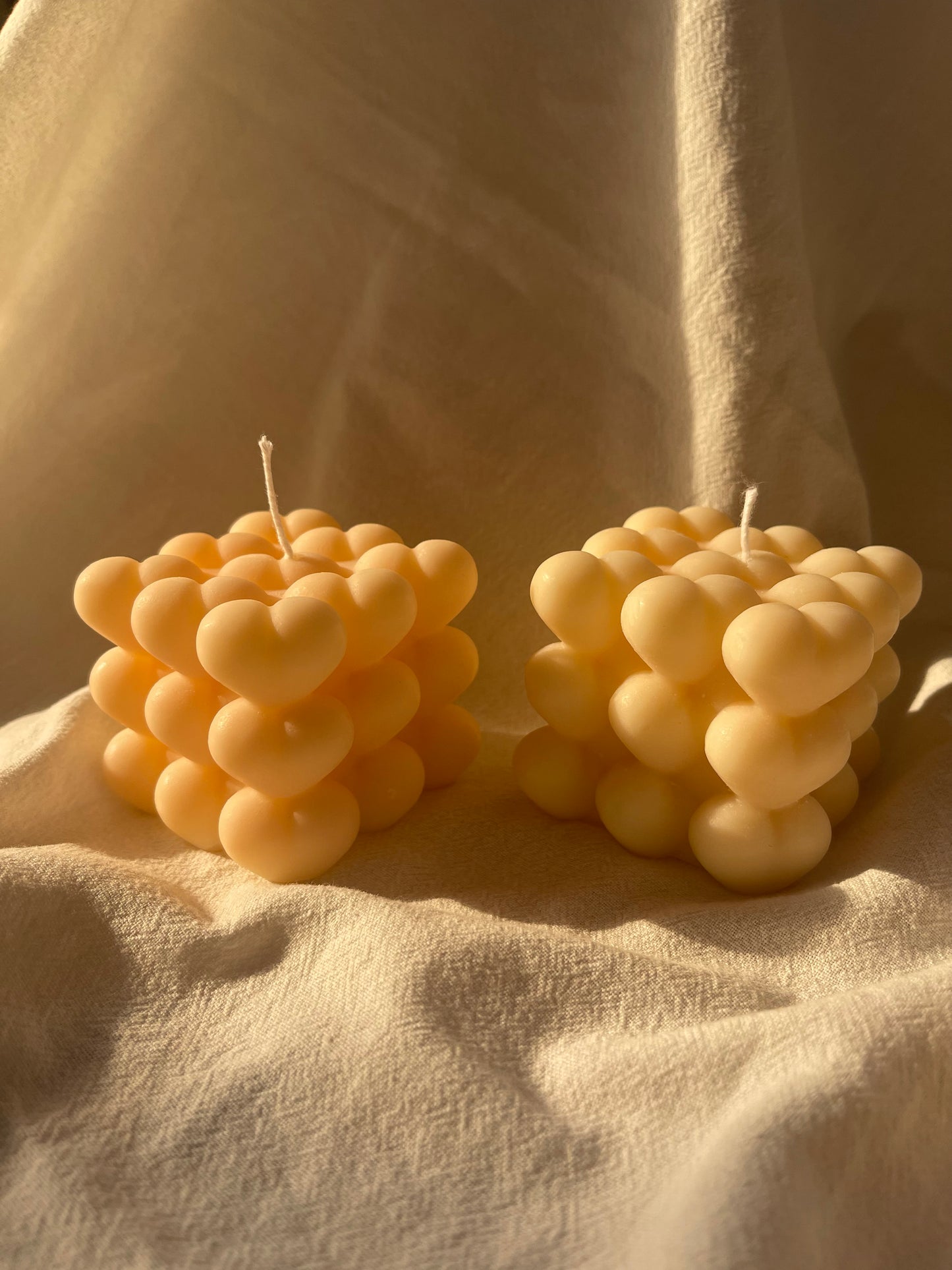 Heart Cube Candle