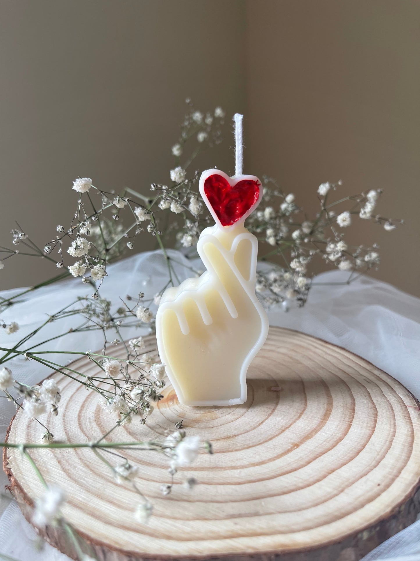 Finger Heart Candle