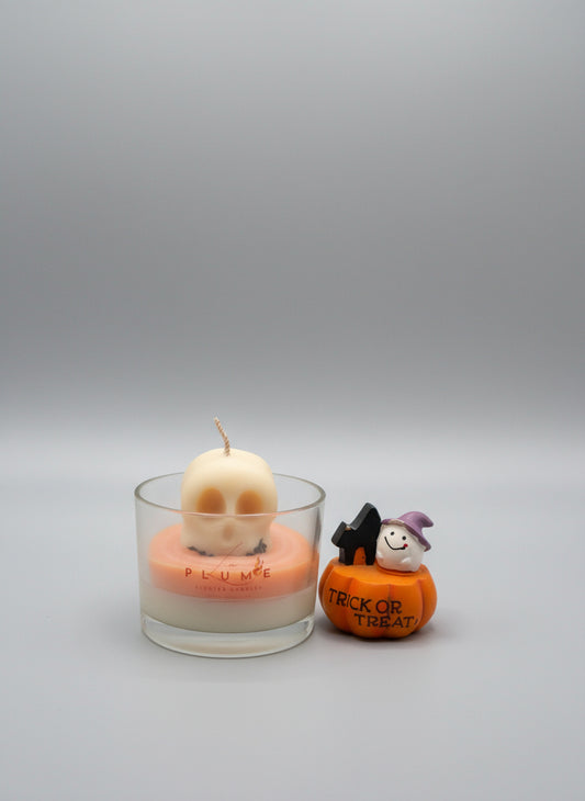Skeleton Head Candle