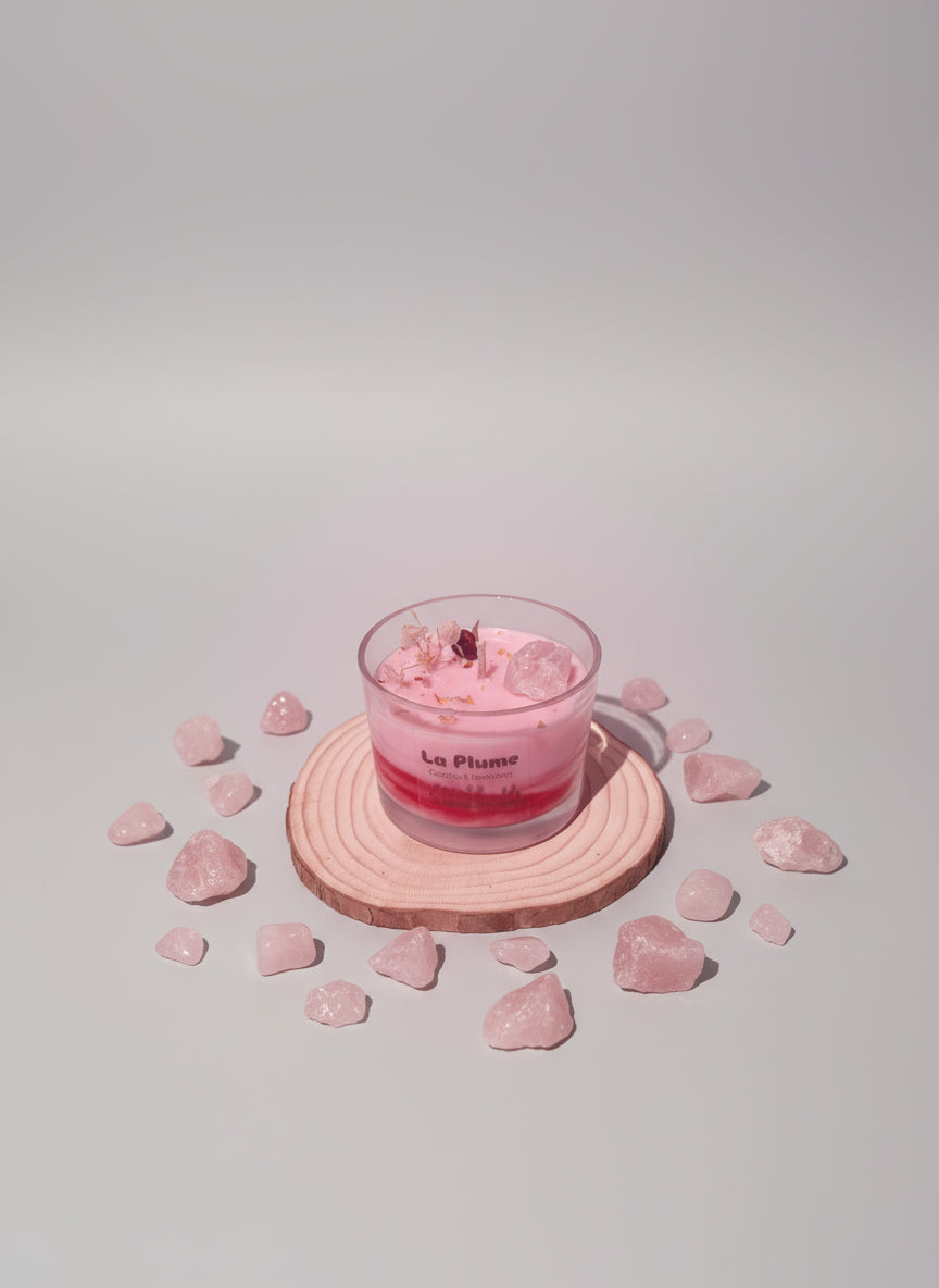 Rose Quartz Candle